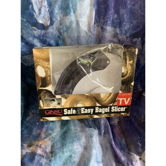 Bagel Cutter Ginsu Safe and Easy Slicer/Cutter-Stainless Blade-Dishwasher Safe - Picture 13 of 14